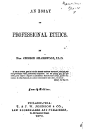 An essay on professional ethics