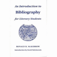 An introduction to bibliography for literary students