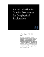 An Introduction to Gravity Procedures for Geophysical Exploration