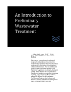 An Introduction to Preliminary Wastewater Treatment