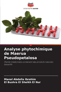 Analyse phytochimique de Maerua Pseudopetalosa