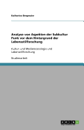 Analyse von Aspekten der Subkultur Punk vor dem Hintergrund der Lebensstilforschung: Kultur- und Mediensoziologie und Lebensstilforschung