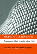 Analysis and Debate in Social Policy