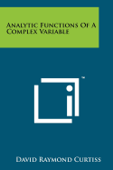 Analytic Functions Of A Complex Variable