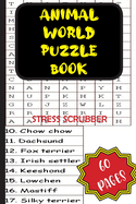 Animal World Puzzle Book: Stress Scrubber