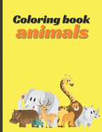 Animals coloring book: Enjoy the coloring journey