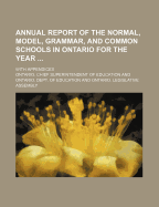 Annual Report of the Normal, Model, Grammar and Common Schools in Ontario, for the Year 1869: With Appendices (Classic Reprint)