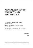 Annual Review of Ecology & Systematics - Johnston, Richard F (Editor)