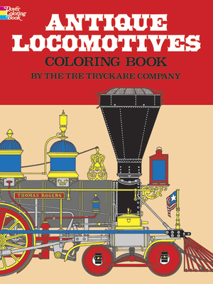 Antique Locomotives Coloring Book - Tre Tryckare Co