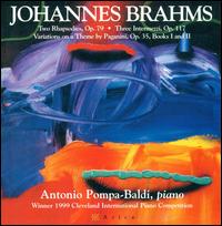 Antonio pompa-Baldi Plays Johannes Brahms - Antonio Pompa-Baldi (piano)