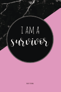 Anxiety Journal: Help Relieve Stress and Anxiety While You Work Through Solutions to Your Anxious Feelings with This Prompted Anxiety Journal, Workbook, and Goal Planner in Pink and Black Marble Look with an I Am a Survivor Motivational Quote.