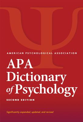 APA Dictionary of Psychology(r) - Vandenbos, Gary R (Editor)