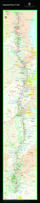Appalachian Trail Strip-Map Poster - Appalachian Trail Conservancy