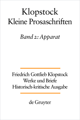 Apparat - Gronemeyer, Horst (Editor), and Hurlebusch, Klaus (Editor)