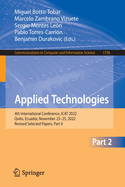 Applied Technologies: 4th International Conference, ICAT 2022, Quito, Ecuador, November 23-25, 2022, Revised Selected Papers, Part II