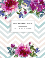 Appointment Book: Floral Watercolor, Appointment Book for Salons, Spas, Hair Stylist, Beauty, Appointment Book with Times Daily and Hourly Schedule Notebook, Salon Services, Calendar Agenda Planner, Appointment Diary (Appointment Book 15 Minute...