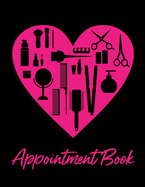 Appointment Book: Hair & Beauty Theme 8.5"x11" Undated Daily Planner, 30 Minute Increments, Mon-Sat