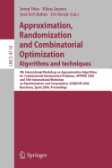 Approximation, Randomization, and Combinatorial Optimization. Algorithms and Techniques - Diaz, Josep (Editor), and Jansen, Klaus (Editor), and Rolim, Jos D P (Editor)