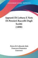 Appunti Di Lettura E Note Di Pensieri Raccolti Dagli Scritti (1890)