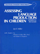 Assessing Language Production in Children: Experimental Procedures