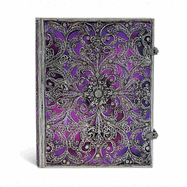 Aubergine Hardcover Journals Ultra 240 Pg Lined Silver Filigree Collection