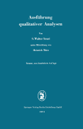 Ausfuhrung Qualitativer Analysen