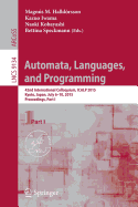 Automata, Languages, and Programming: 42nd International Colloquium, Icalp 2015, Kyoto, Japan, July 6-10, 2015, Proceedings, Part I