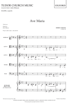 Ave Maria: Prayer (After Luke 1:28 and 42) - Parsons, Robert