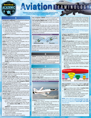 Aviation Terminology: A Quickstudy Laminated Reference Guide - Stafford, Terry