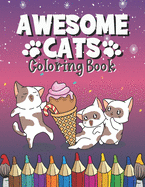 Awesome Cats Coloring Book