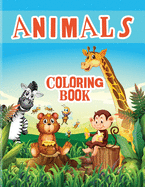 Awsome Animals Coloring Book: A Coloring Book for Adults: Amazing Animals Designs: Lions, Elephants, Owls, Wolves, Horses, Dogs, Cats, Butterflies, Giraffes & So Much More: 192 Pages Coloring Book For Adults.