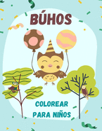 Bhos colorear para nios: Libro Infantil para Pintar Dibujos de bhos para colorear