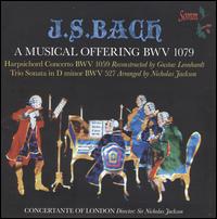 Bach: A Musical Offering, BWV 1079 - London Concertante; Madeleine Easton (baroque violin); Mariann Szucs (baroque violin); Nicholas Jackson (harpsichord)