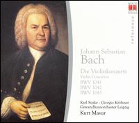 Bach: Die Violinkonzerte BWV 1041-1043 - Giorgio Krohner (violin); Karl Suske (violin); Walter Heinz Bernstein (harpsichord); Leipzig Gewandhaus Orchestra;...