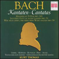 Bach: Kantaten BWV 51, 59; Magnificat, BWV 243 - Agnes Giebel (soprano); Hans-Joachim Rotzsch (tenor); Hermann Prey (bass); Marga Hffgen (alto); Theo Adam (bass);...