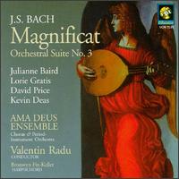 Bach: Magnificat; Orchestral Suite No. 3 - Amadeus Chamber Orchestra; Bronwyn Fix-Keller (harpsichord); David Price (trombone); Julianne Baird (soprano);...