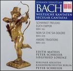 Bach: Secular Cantatas BWV 36c, BWV 209, BWV 203 - Edith Mathis (soprano); Peter Schreier (tenor); Siegfried Lorenz (bass); Kammerorchester Berlin; Peter Schreier (conductor)