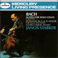 Bach: Six Suites; Sonatas in G major & D major - Gyrgy Sebk (piano); Janos Starker (cello); Harold Lawrence (conductor)