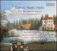 Bach vs. Haydn 1788/90: C.P.E. Bach Quartets Wq 93-95; J. Haydn Trios Hob. 15:15-17 - Ann Cnop (viola); Ewald Demeyere (harpsichord); Piet Kuijken (fortepiano); Wieland Kuijken (cello)
