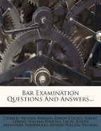 Bar Examination Questions and Answers...
