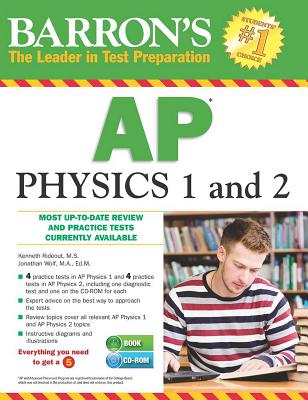 Barron's AP Physics 1 and 2 with CD-ROM - Rideout, Kenneth, and Wolf, Jonathan