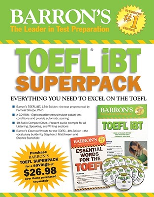 Barron's TOEFL IBT Superpack - Sharpe, Pamela J, and Matthiesen, Steven J, and Stansfield, Charles