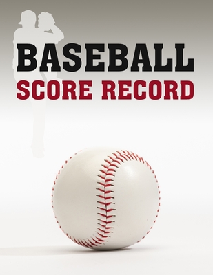 Baseball Score Record: Games Scorekeeping Handbook Ball White Design - Notebooks, Sports