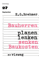 Bauherren Planen, Lenken, Senken Baukosten