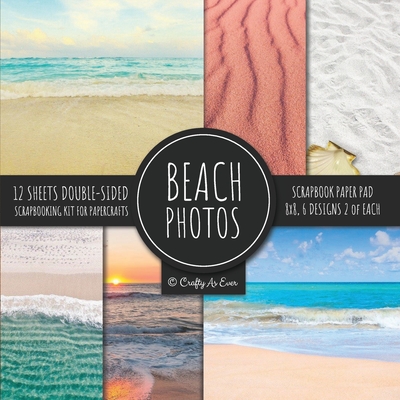 Beach Photos Scrapbook Paper Pad 8x8 Scrapbooking Kit for Papercrafts, Cardmaking, DIY Crafts, Summer Aesthetic Design, Multicolor - Crafty as Ever
