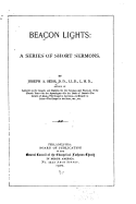 Beacon Lights, a Series of Short Sermons