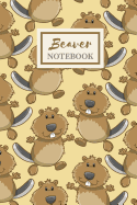 Beaver Notebook Cute Gift Journal for Boys: Back to School Notebook for Kids, College-Ruled 120-Page Blank Lined 6 X 9 in (15.2 X 22.9 CM)
