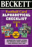 Beckett Football Card Alphabetical Checklist