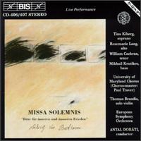 Beethoven: Missa Solemnis - Christian Bruckner; Mikhail Krutikov (bass); Rosemarie Lang (alto); Thomas Brandis (violin); Tina Kiberg (soprano);...