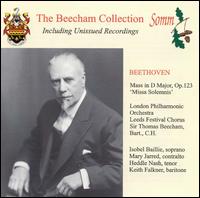 Beethoven: Missa Solemnis - H. Percy Richardson (organ); Heddle Nash (tenor); Isobel Baillie (soprano); Keith Falkner (baritone);...